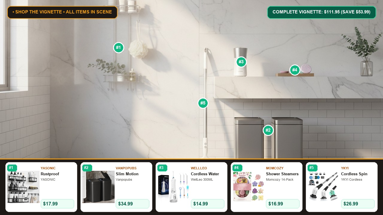 The Modern Spa Bathroom & Deep Clean Reset: Hotel Sanctuary Setup Under $115 Room Scene Preview
