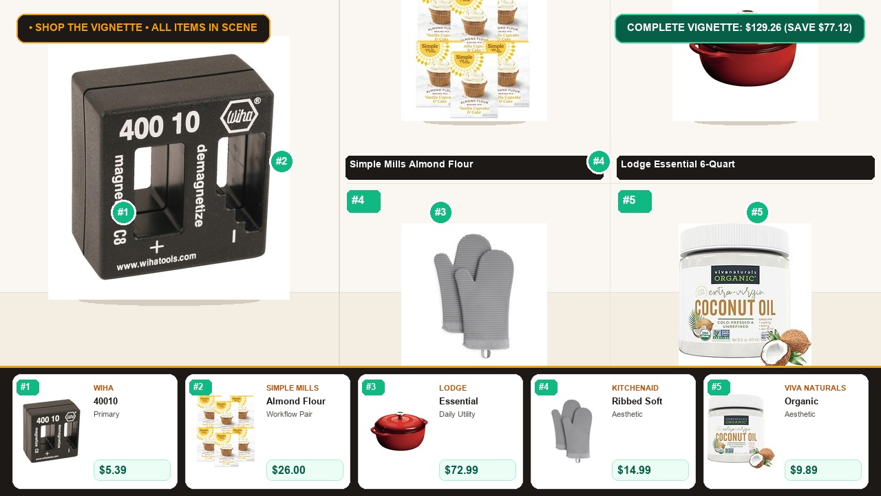 The Clean Label Pantry (Wiha & Simple Mills) Room Vignette Room Scene Preview