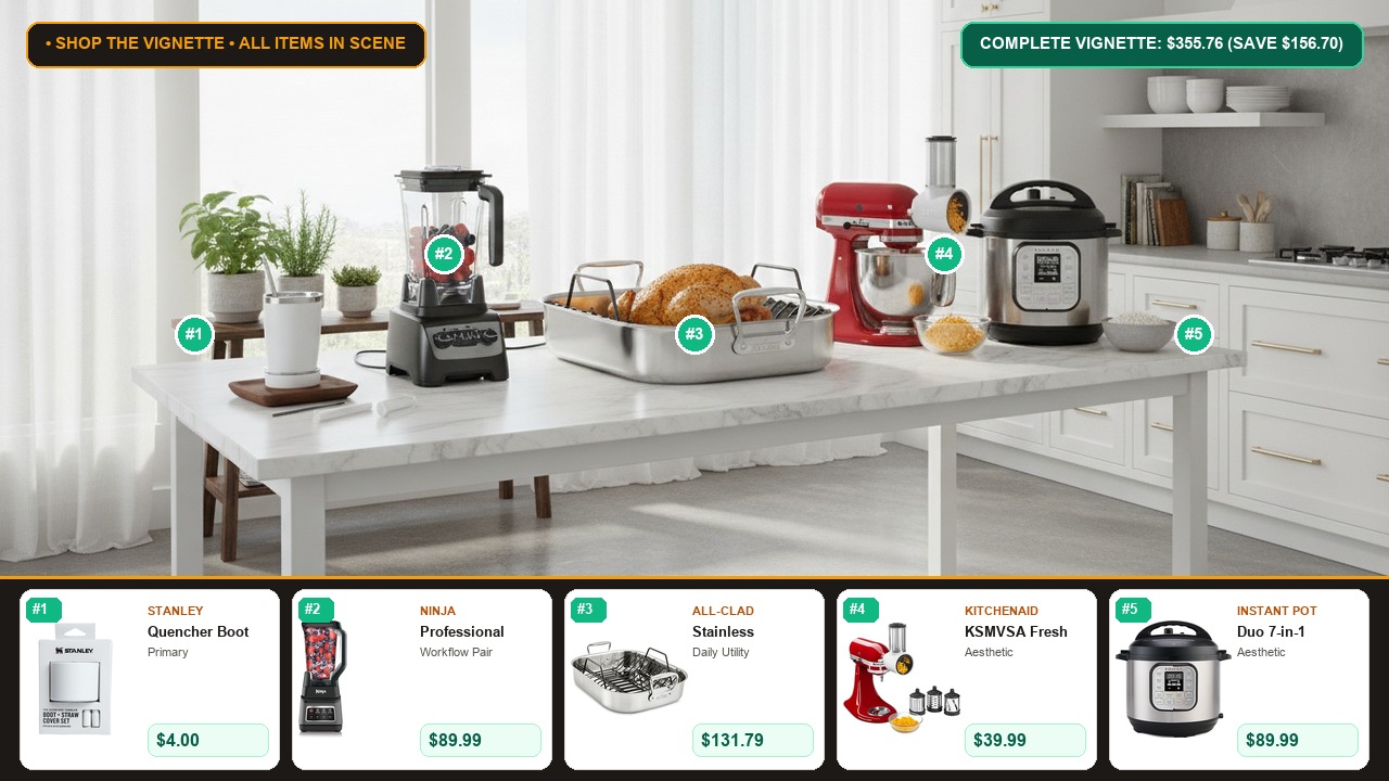 The Home, Kitchen & Appliances (Stanley & Ninja) Room Vignette Room Scene Preview