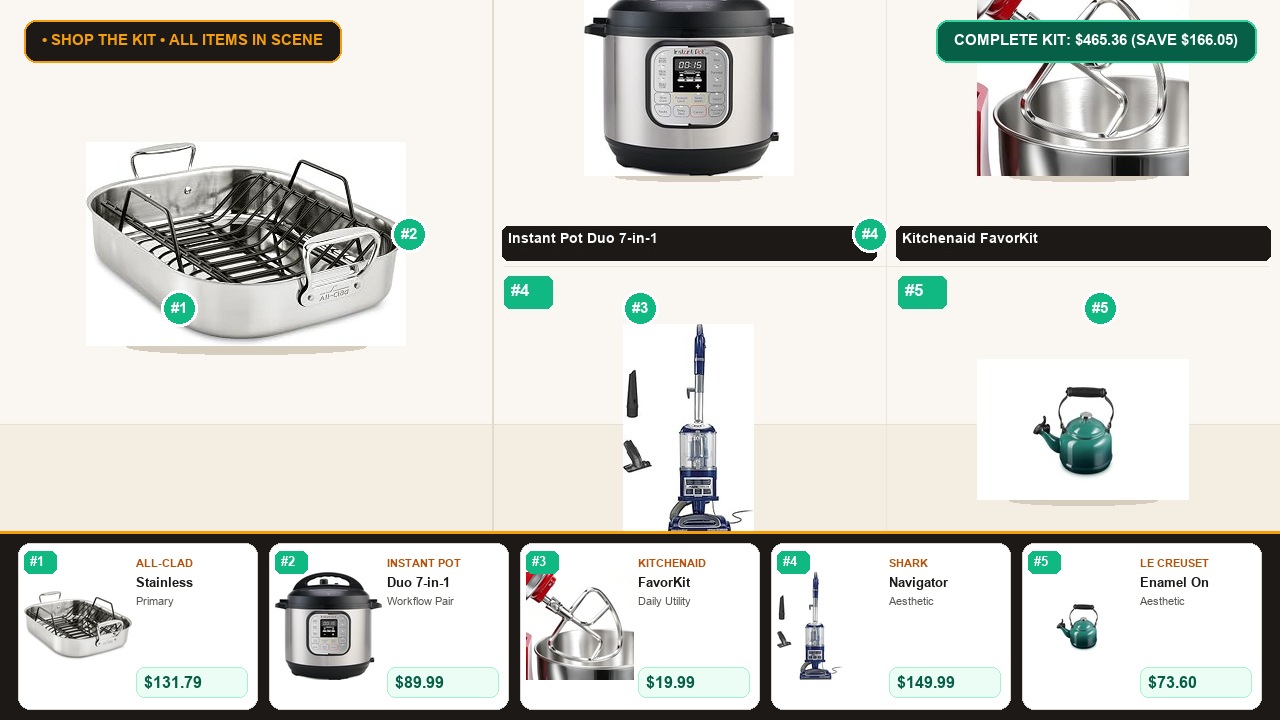 The 5-Item Non-Toxic Kitchen & Home (All-Clad & Instant Pot) Problem-Solver Kit Room Scene Preview