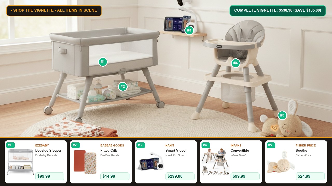 The Safe Sleep & Ergonomic Nursery Setup: Complete Room Essentials Under $540 Room Scene Preview