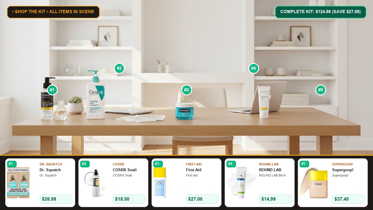 The 5-Item SmartLife Deals Clean Beauty & Skincare Essentials System Room Scene Preview