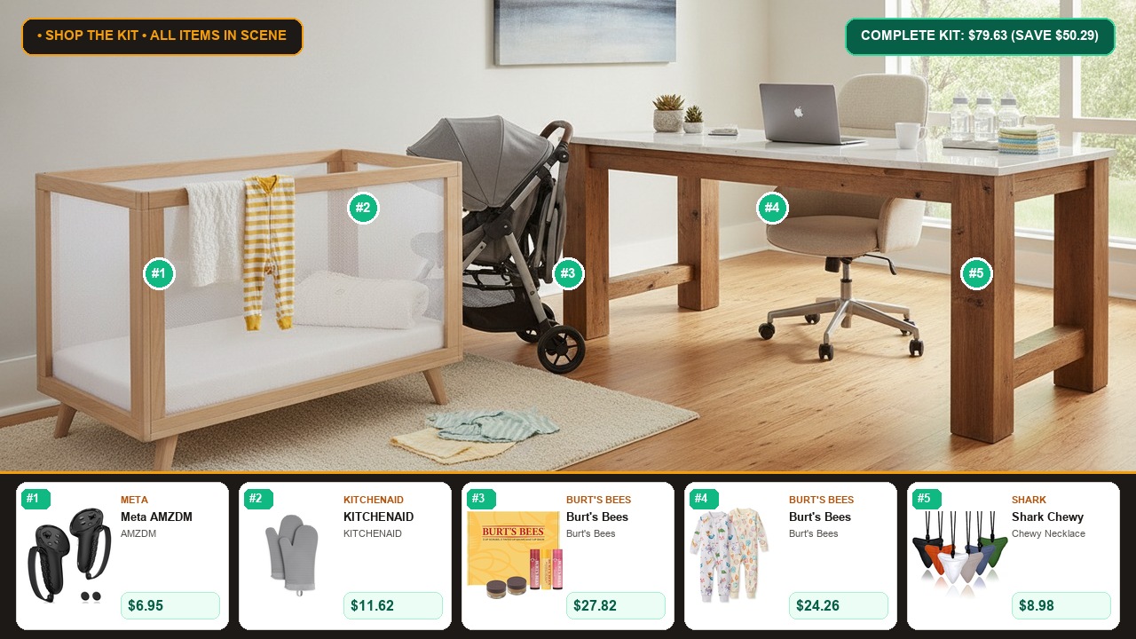 The 5-Item SmartLife Deals Organic Baby & Kids Essentials System Room Scene Preview