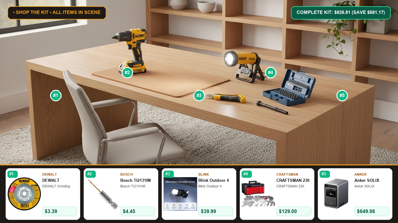 The 5-Item Tools, Garden & Outdoor Sports Essentials System Room Scene Preview