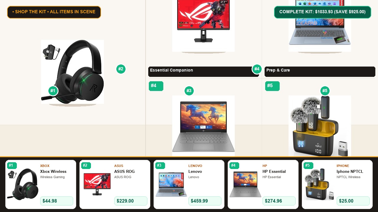 The 5-Item Digital Media & Gaming Essentials System Room Scene Preview