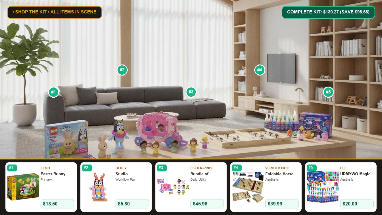 The 5-Item Kids' Toys, Games & Hobbies Essentials System Room Scene Preview